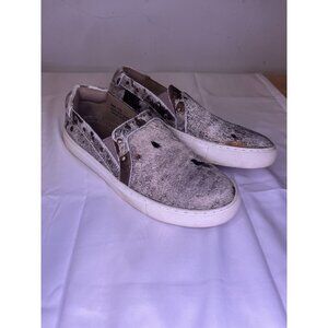 Boutique By Corkys Cowhide Pine Top Leather Slip On Loafers Womens Sz 7